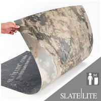 WANDPANEEL Anthrazit, Grau, Schwarz, Sandfarben, Dunkelgrau, Beige  - Sandfarben/Dunkelgrau, Basics, Kunststoff/Stein (122/61cm)