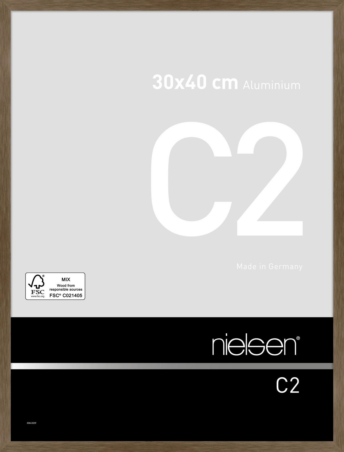 BILDERRAHMEN - Braun, Basics, Metall (51,0 /61,0 cm) - Nielsen