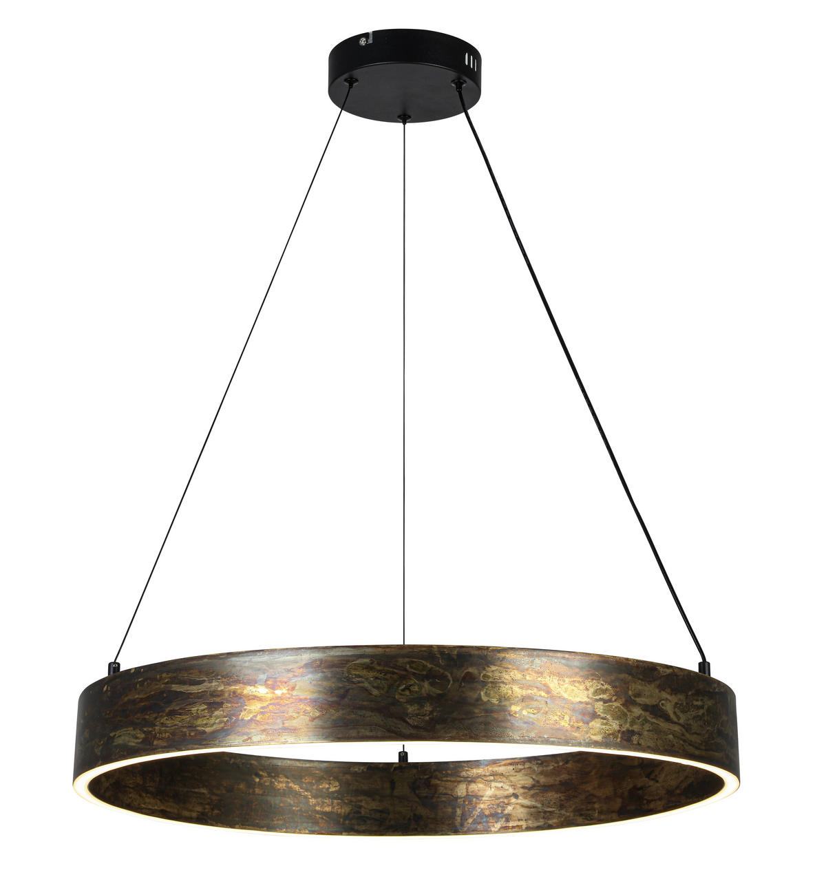 LED-HÄNGELEUCHTE Oxira 59/120 cm  - Multicolor/Schwarz, Design, Kunststoff/Metall (59/120cm) - Dieter Knoll