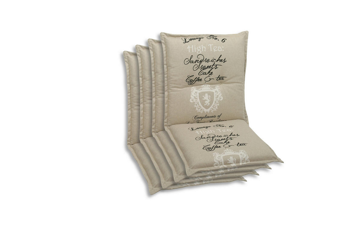 SESSELAUFLAGENSET  - Beige, Basics, Textil (50/7/100cm)