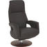 RELAXSESSEL in Leder Dunkelbraun - Dunkelbraun/Nussbaumfarben, Design, Leder/Holz (68/115/78cm) - Welnova RELAXSESSEL in Leder Dunkelbraun - Dunkelbraun/Nussbaumfarben, Design, Leder/Holz (68/115/78cm) - Welnova