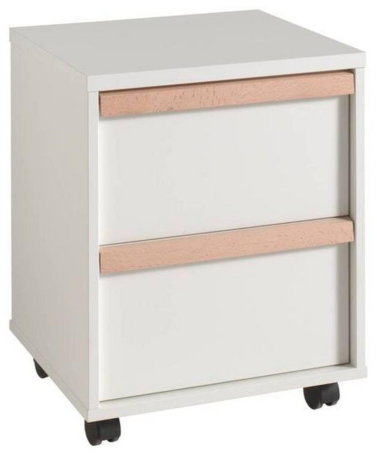 ROLLCONTAINER 48,1/60/44 cm  - Buchefarben/Weiß, MODERN, Holz/Holzwerkstoff (48,1/60/44cm) - MID.YOU