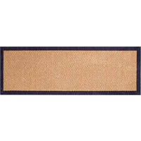 LÄUFER 60/180 cm Herringbone Schwarz, Beige  - Beige/Schwarz, Design, Kunststoff/Textil (60/180cm) - Grund