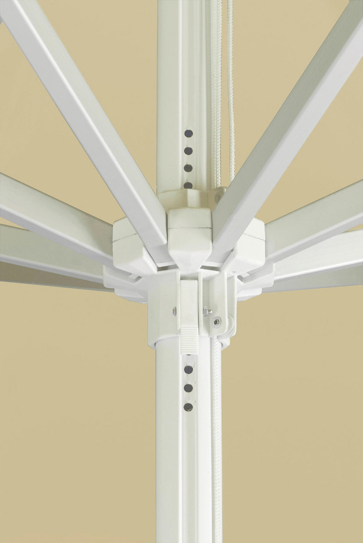 AMPELSCHIRM 400 cm Naturfarben  - Silberfarben/Naturfarben, Basics, Textil/Metall (400/295/400cm) - Schneider