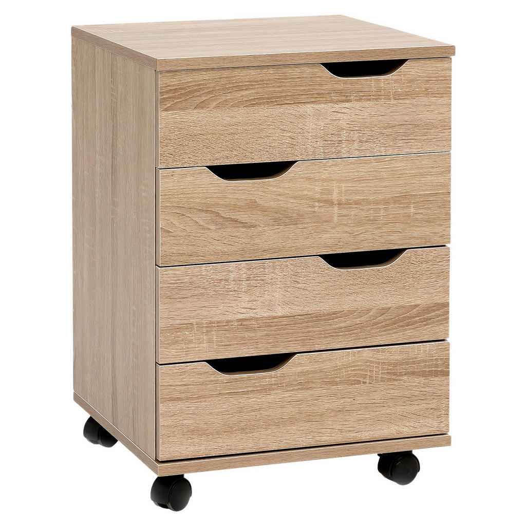 Rollcontainer Eiche Dekor Bht 40x60x40 Cm