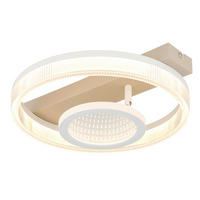 LED-DECKENLEUCHTE 36/33/10 cm   - Sandfarben/Transparent, Design, Kunststoff/Metall (36/33/10cm) - Globo