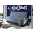 SCHLAFSOFA in Textil, Holzwerkstoff Blau - Blau/Schwarz, MODERN, Holzwerkstoff/Kunststoff (206/95/95cm) - Carryhome SCHLAFSOFA in Textil, Holzwerkstoff Blau - Blau/Schwarz, MODERN, Holzwerkstoff/Kunststoff (206/95/95cm) - Carryhome