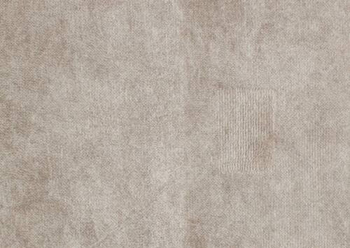 ECKSOFA Beige Velours  - Beige/Schwarz, Design, Textil/Metall (191/261cm) - Stylife