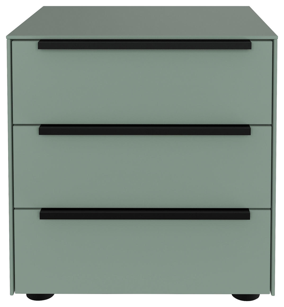Noptieră, 45/60/38 cm, verde salvie - verde salvie/negru, Design, plastic/metal (45/60/38cm) - Lomoco