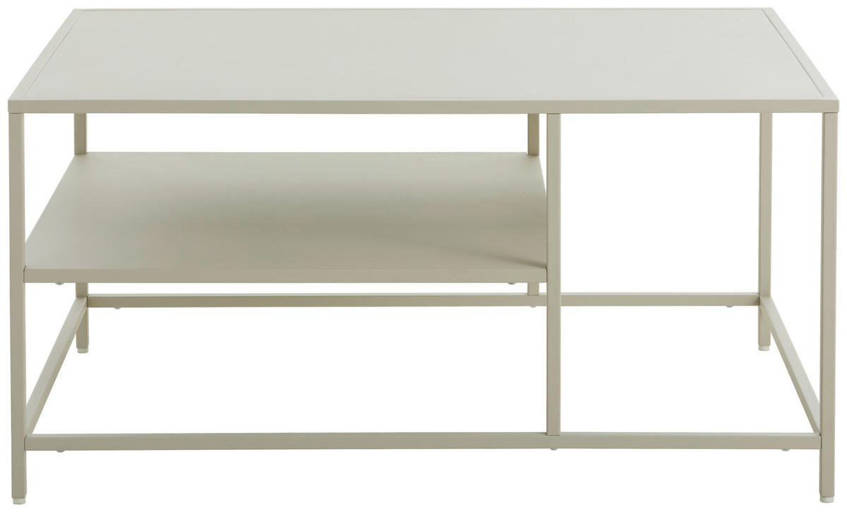 MĂSUțĂ DE CAFEA - crem/gri, Design, metal (90/60/45cm) - Lomoco