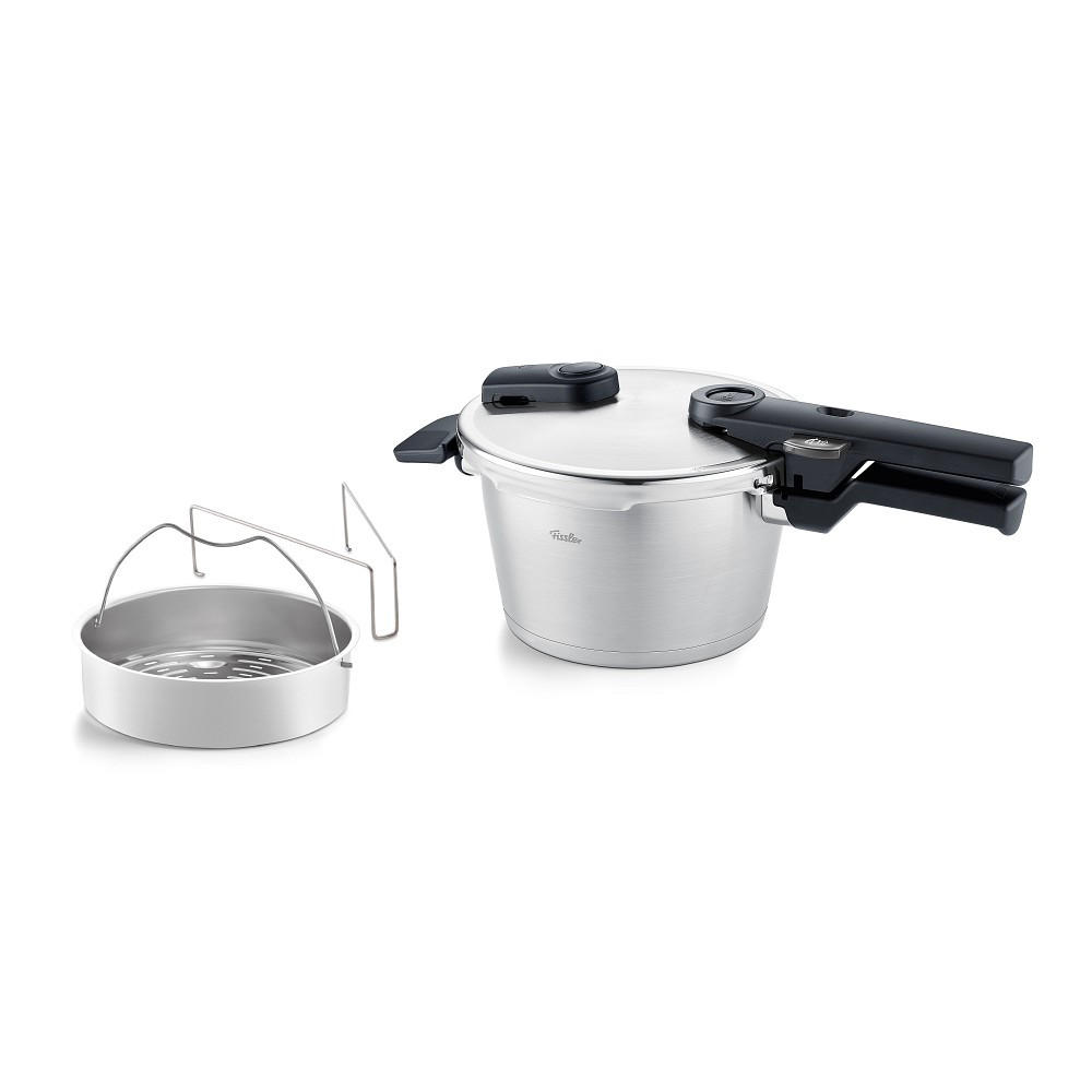 SCHNELLKOCHTOPF VITAQUICK® PREMIUM satiniert 2.5 L  - Edelstahlfarben/Silberfarben, Basics, Metall (15/16,5cm) - Fissler
