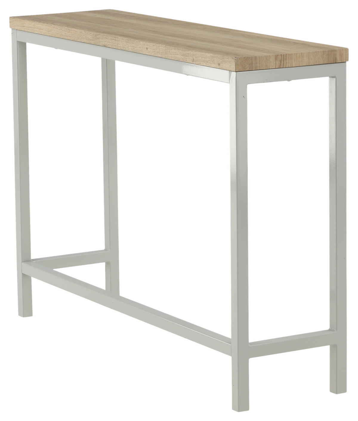 BEISTELLTISCH in Metall, Holzwerkstoff 110/30/80 cm  - Naturfarben/Grau, Design, Holzwerkstoff/Metall (110/30/80cm) - Livetastic