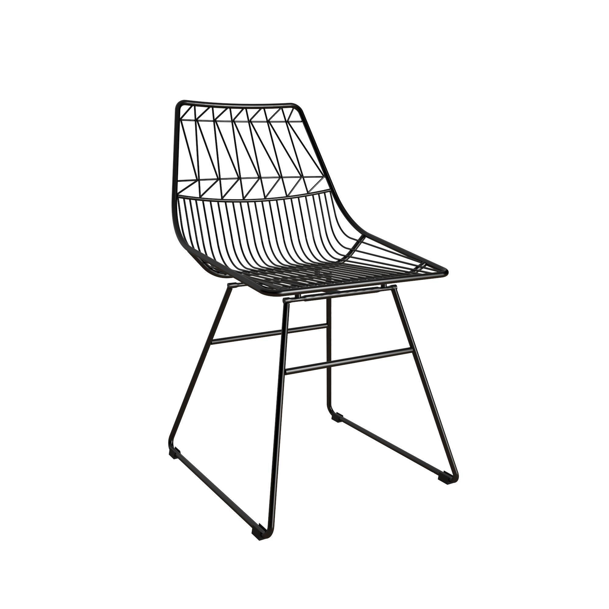 STUHL - Schwarz, Design, Metall (55/79/47cm) - MID.YOU