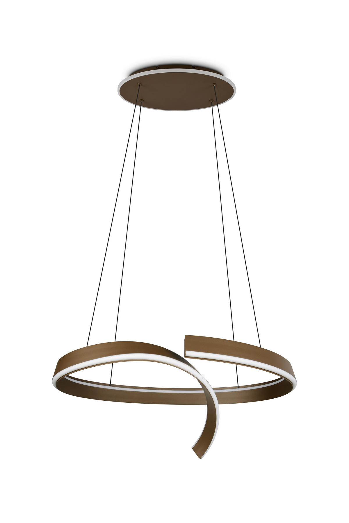 LED-HÄNGELEUCHTE CIRONDA 81/200/55 cm  - Platinfarben, Design, Metall (81/200/55cm) - Cinque