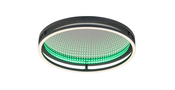 LED-DECKENLEUCHTE 39/8,7 cm - Schwarz, LIFESTYLE, Kunststoff/Metall (39/8,7cm) - Novel