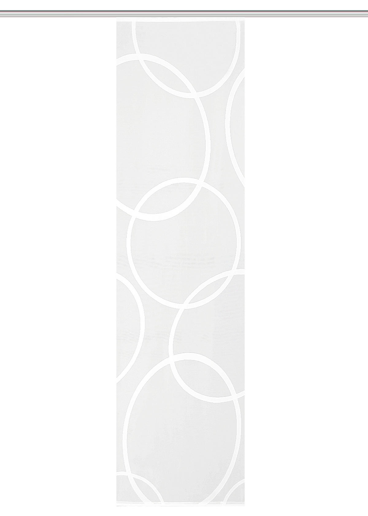 FLÄCHENVORHANG   halbtransparent  57/245 cm   - Weiß, Basics, Textil (57/245cm)