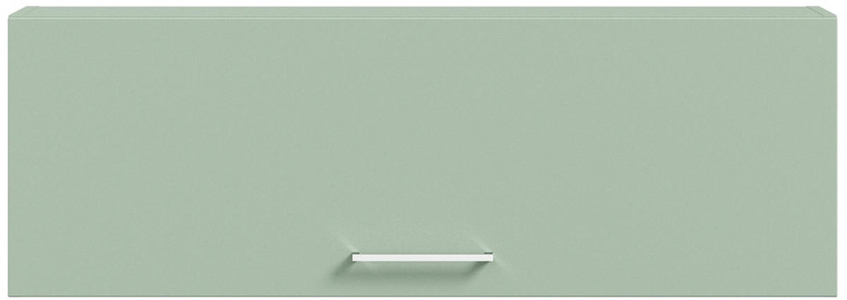 HÄNGEELEMENT in Salbeigrün   - Edelstahlfarben/Salbeigrün, Design, Holzwerkstoff/Metall (100/34/26,9cm) - Cantus