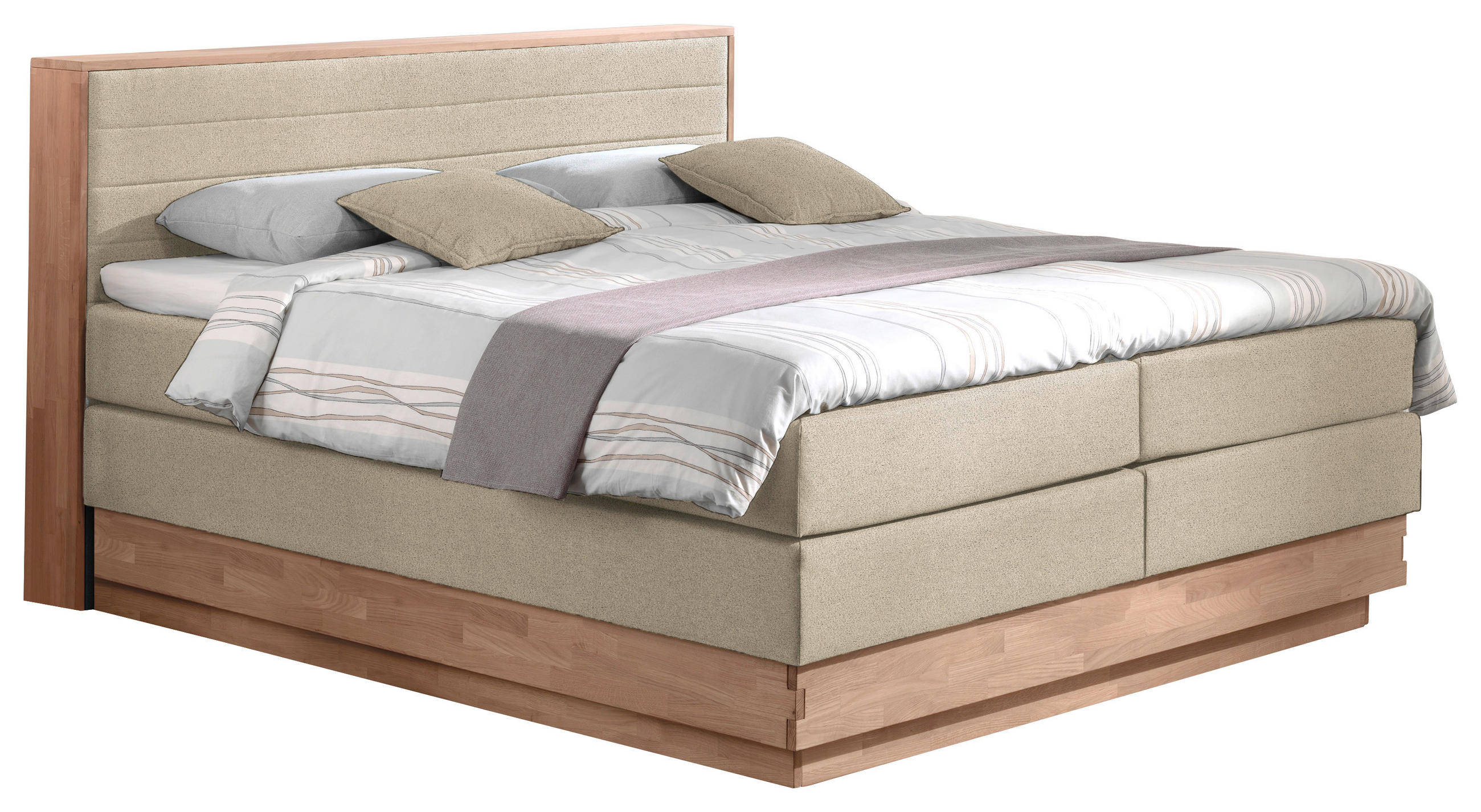 Boxspringbett H2xh3 Mit Topper & Bettkasten 180x200 Moneta