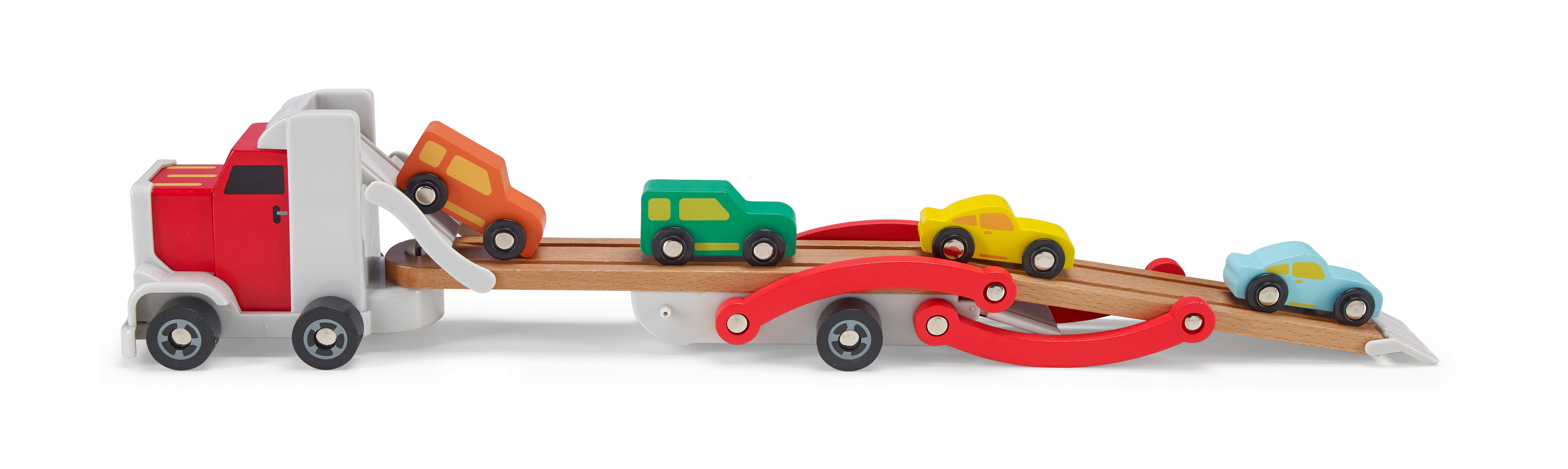 AUTOTRANSPORTER - Multicolor, Basics, Holz/Holzwerkstoff (37,7/9,2/13,5cm) - My Baby Lou