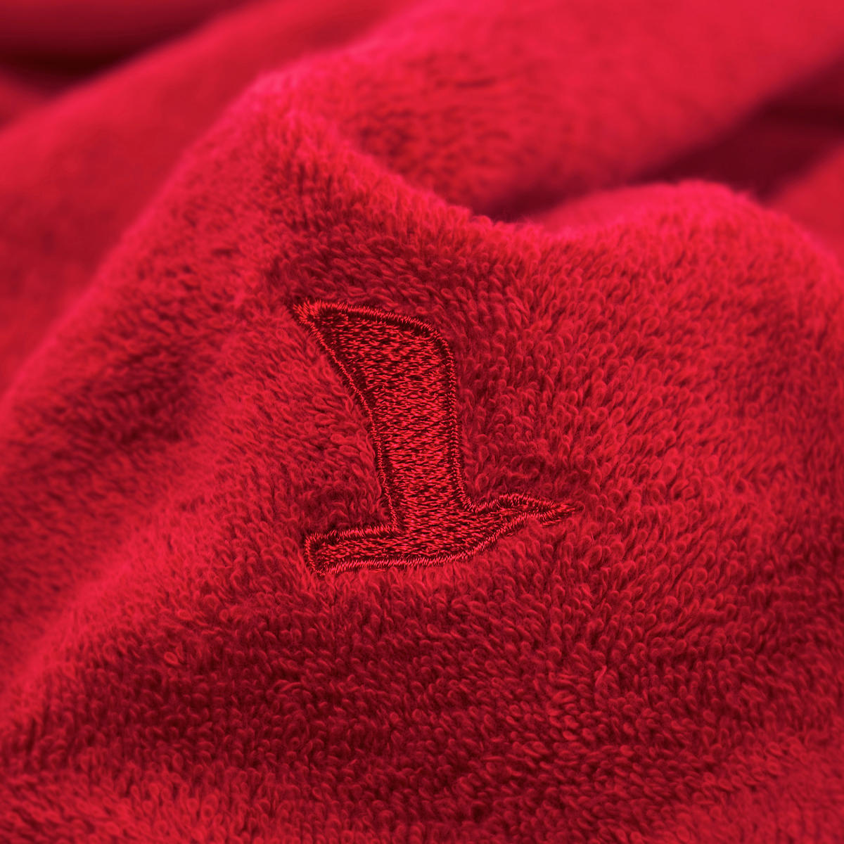 BADETUCH Superwuschel Rot 100/160 cm  - Rot, Basics, Textil (100/160cm) - Moeve