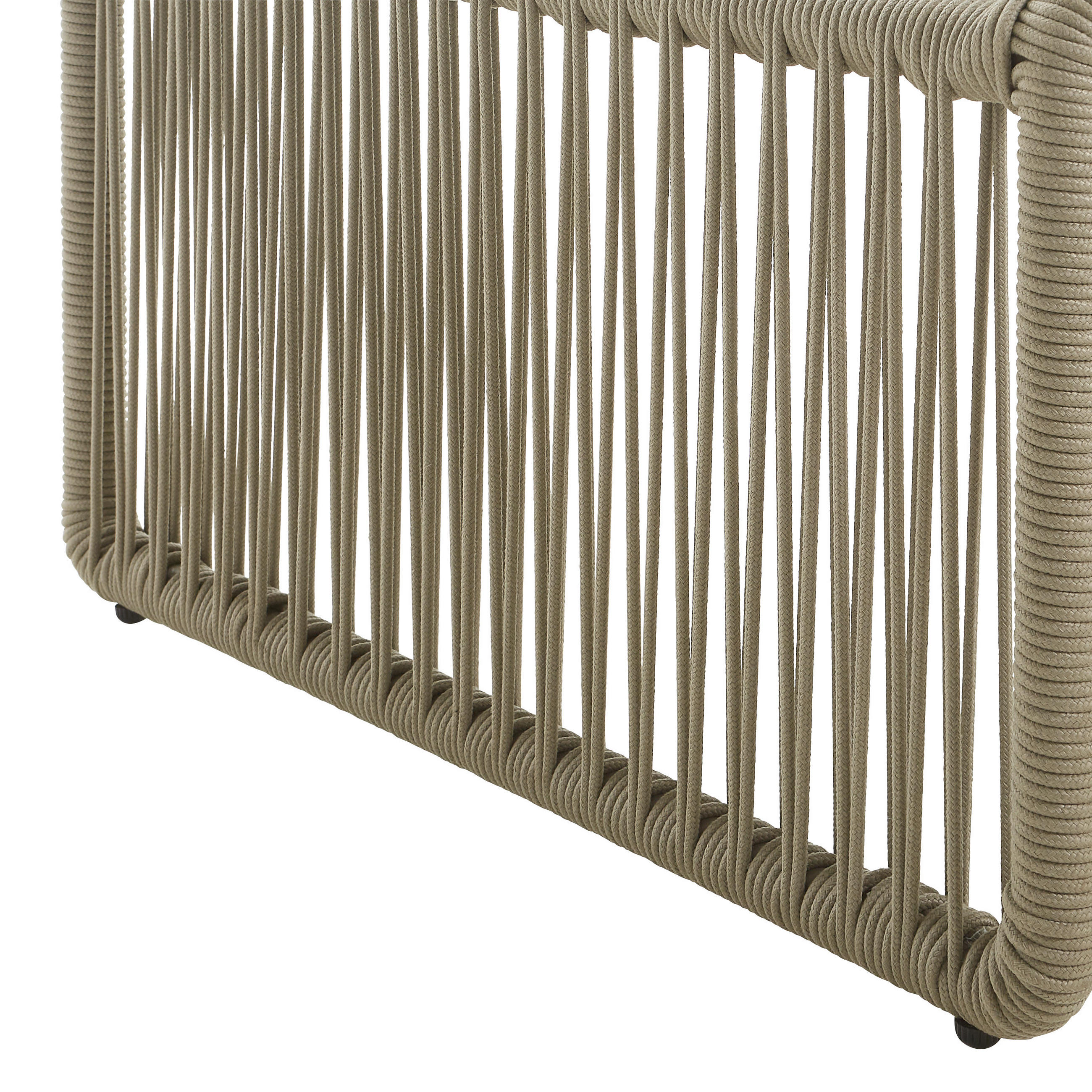LOUNGETISCH - Taupe/Hellbraun, Design, Glas/Textil (83/83/44cm) - Amatio