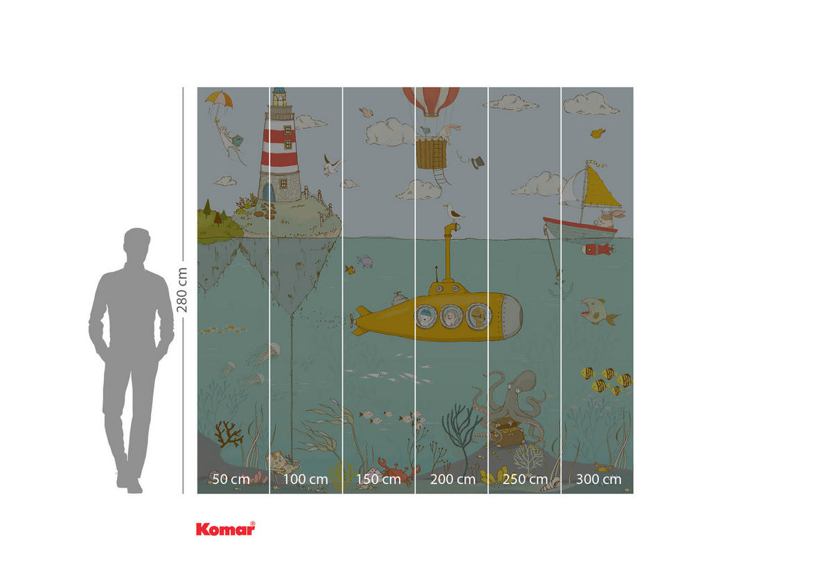 FOTOTAPET 300/280 cm  - multicolor, Trend, papper (300/280cm)