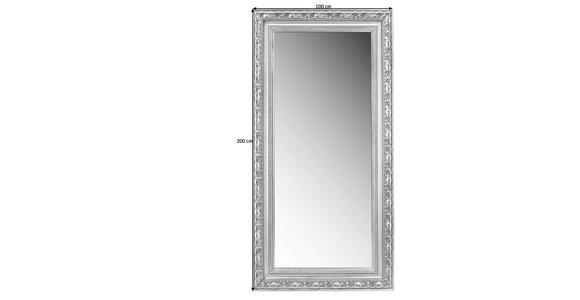 WANDSPIEGEL 100/200/7 cm in rechteckig - Silberfarben, LIFESTYLE, Glas/Holz (100/200/7cm) - Xora
