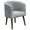 COCKTAILSESSEL Mikrovelours Dunkelgrau    - Dunkelgrau/Schwarz, Basics, Holz/Textil (61/82/58cm) - Livetastic