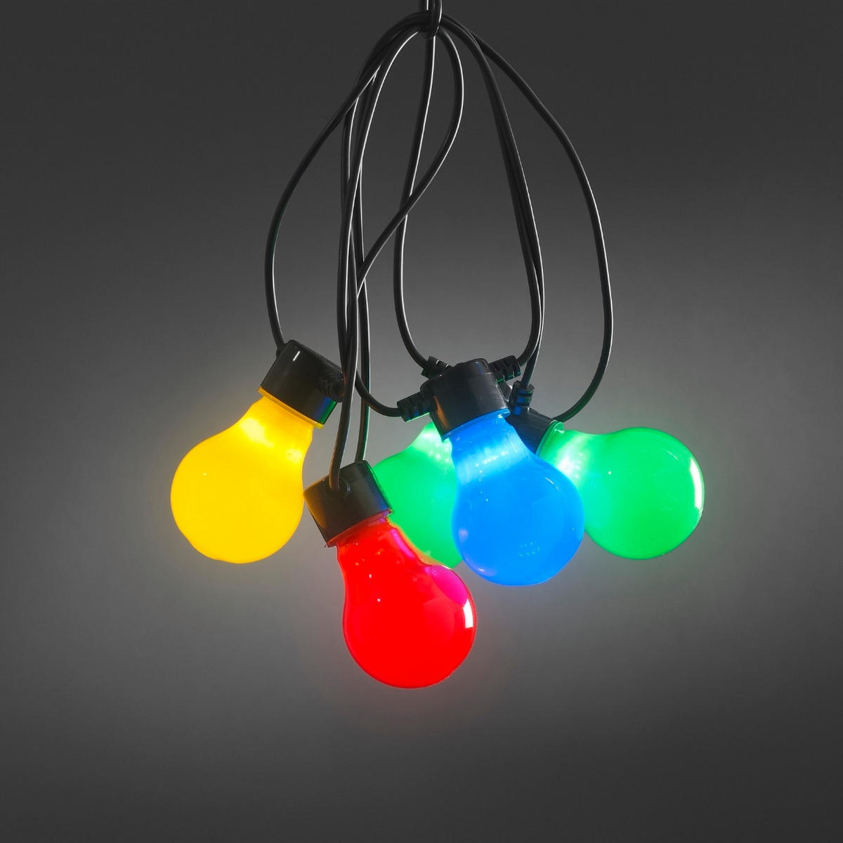 SVJETLOSNA GIRLANDA  - višebojno/crna, Basics, plastika (1450cm)