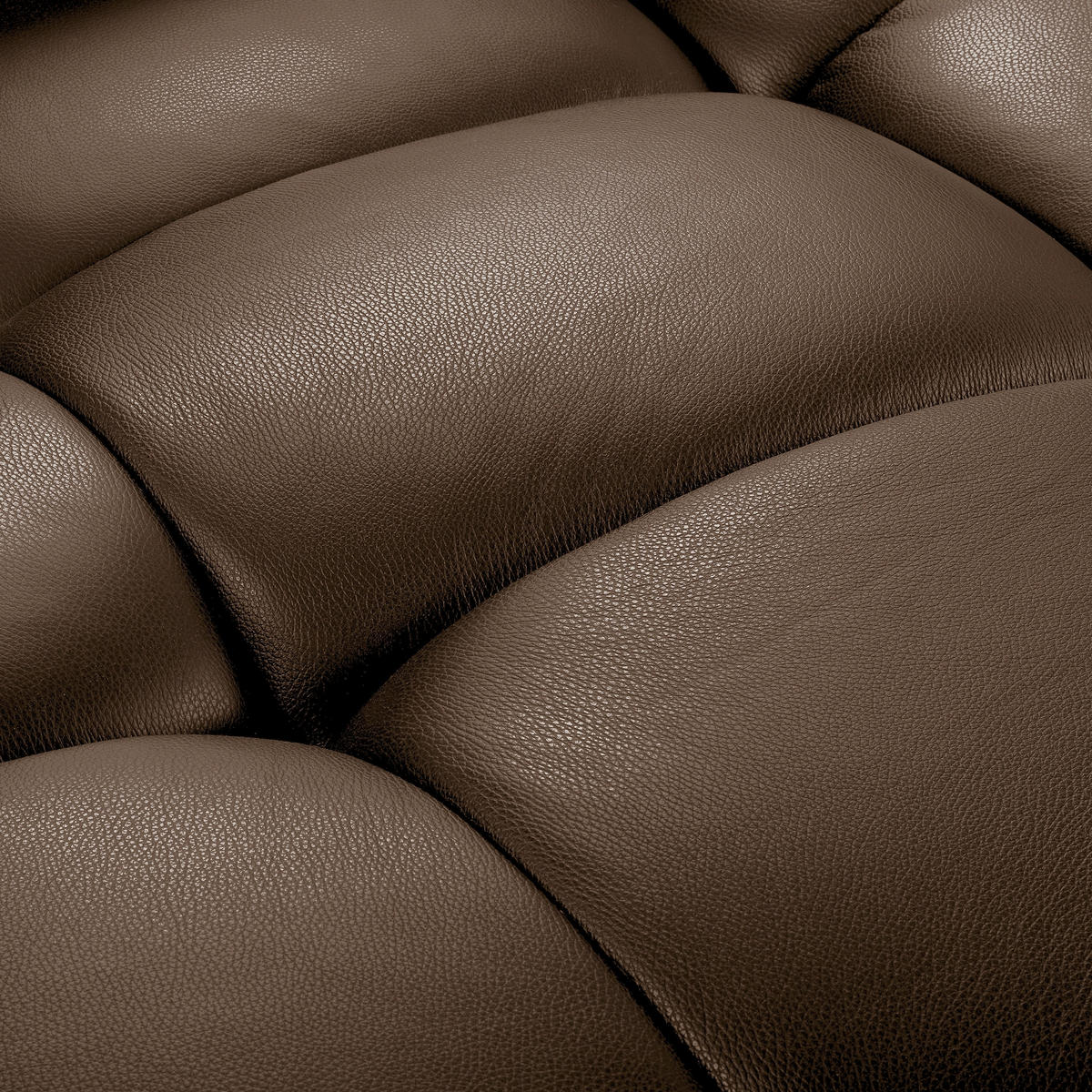 ECKSOFA AVEIRO Braun Echtleder Bettkasten, Kopfteilverstellung, Sitzvorzug  - Schwarz/Braun, Design, Leder/Kunststoff (177/274cm) - Livetastic
