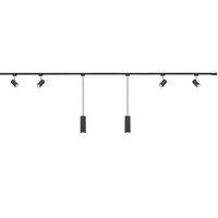 SCHIENENSYSTEM DUOLINE MARLEY 218/5/3 cm   - Schwarz, Design, Kunststoff (218/5/3cm) - Trio Leuchten