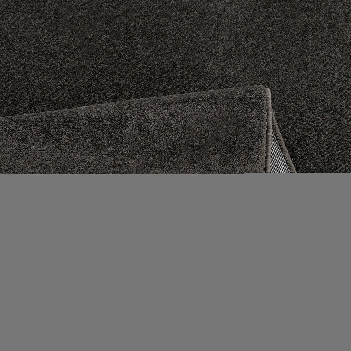 WEBTEPPICH 150 cm Uni Dunkelgrau  - Dunkelgrau, LIFESTYLE, Kunststoff/Textil (150cm) - Novel