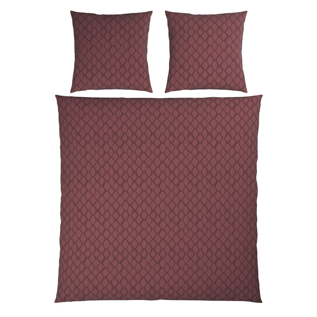 Thumbnail - Dieter Knoll Wendebettwäsche Snako, Kirschrot, Textil, Abstraktes, 200x200 cm, Textiles Vertrauen - Oeko-Tex®, schadstof...