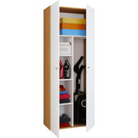 MEHRZWECKSCHRANK 70/178/39 cm  in Braun, Weiß, Buchefarben  - Silberfarben/Buchefarben, Design, Holzwerkstoff/Kunststoff (70/178/39cm) - MID.YOU