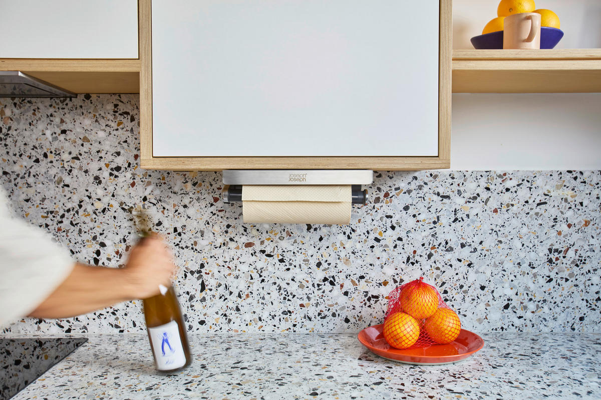 DRŽALO ZA SERVIETE     30,5/17,5/5 cm         - siva, Basics, kovina (30,5/17,5/5cm) - Joseph Joseph