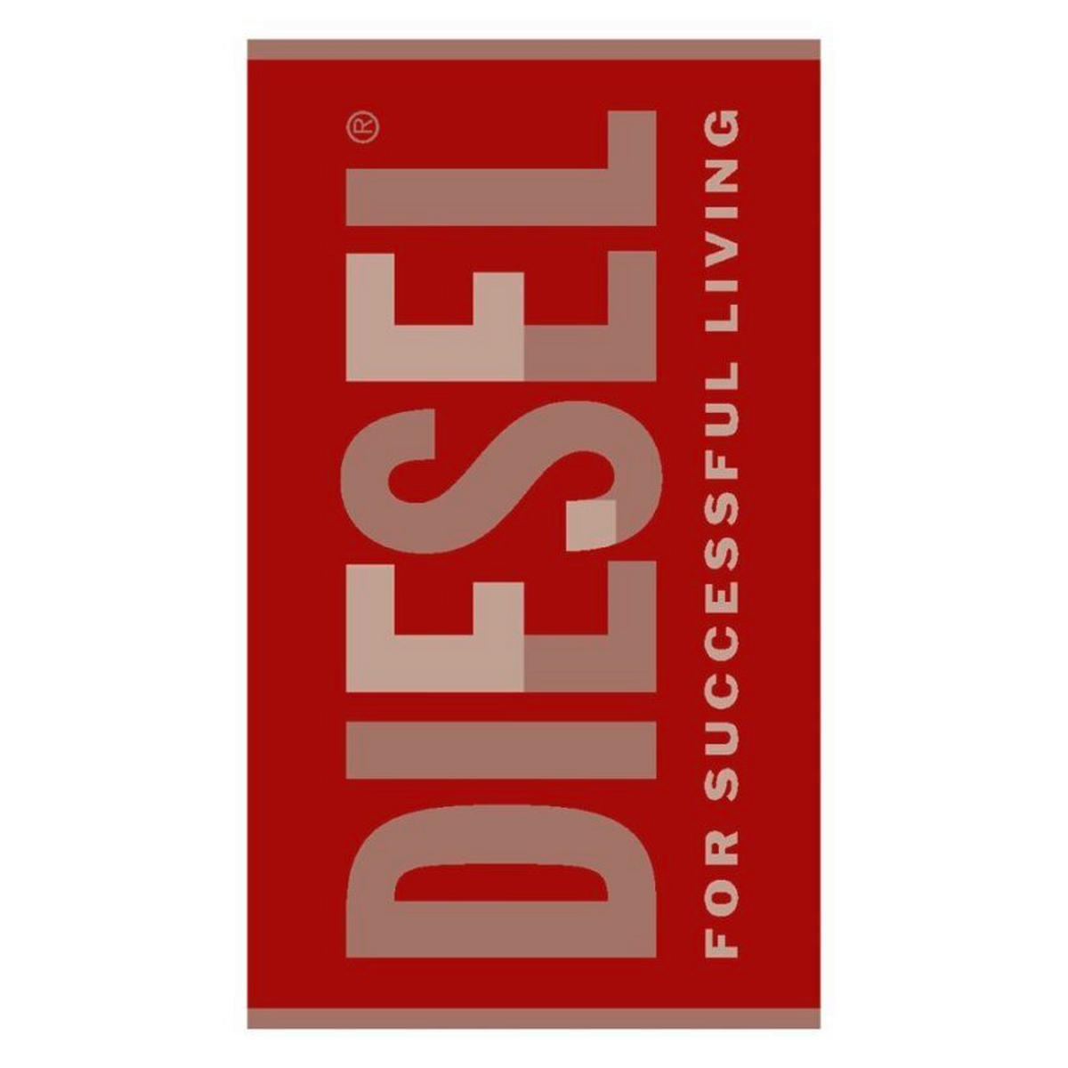 OSUŠKA NA PLÁŽ, 95/180 cm, červená - červená, Basics, textil (95/180cm) - Diesel