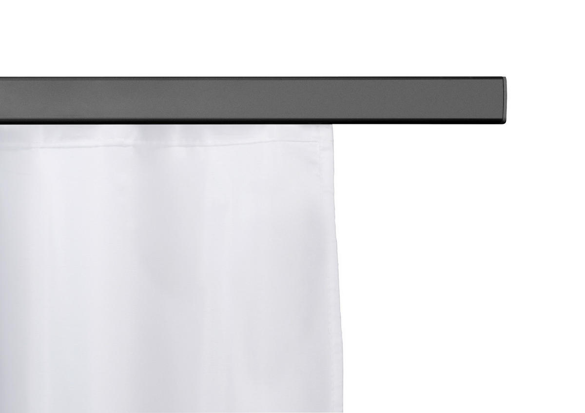 DUSCHSTANGE - Schwarz, KONVENTIONELL, Metall (2/75-125cm) - Schöner Wohnen