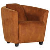 COCKTAILSESSEL Mikrofaser Bronzefarben    - Braun/Bronzefarben, Design, Holz/Textil (72/72/85cm)