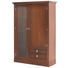 VITRINE in furniert, massiv Kirschbaum, Linde Nussbaumfarben - Chromfarben/Nussbaumfarben, LIFESTYLE, Glas/Holz (108/155/42cm) - Selva VITRINE in furniert, massiv Kirschbaum, Linde Nussbaumfarben - Chromfarben/Nussbaumfarben, LIFESTYLE, Glas/Holz (108/155/42cm) - Selva