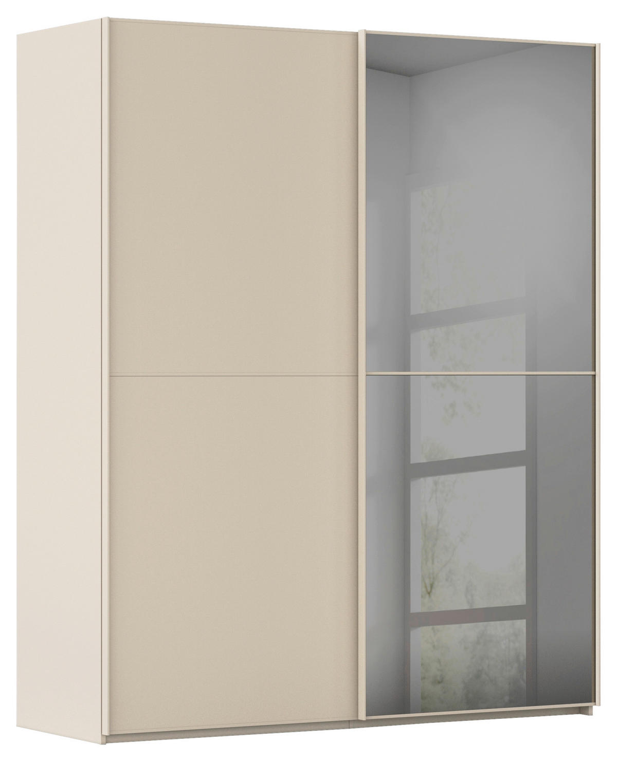 SCHWEBETÜRENSCHRANK in Champagner  - Champagner, Konventionell, Glas/Holzwerkstoff (181/223/68cm) - Novel