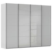 SCHWEBETÜRENSCHRANK 271/223/68 cm,  in Seidengrau, 4 Tür(en)  - Chromfarben/Seidengrau, KONVENTIONELL, Glas/Holzwerkstoff (271/223/68cm) - Novel