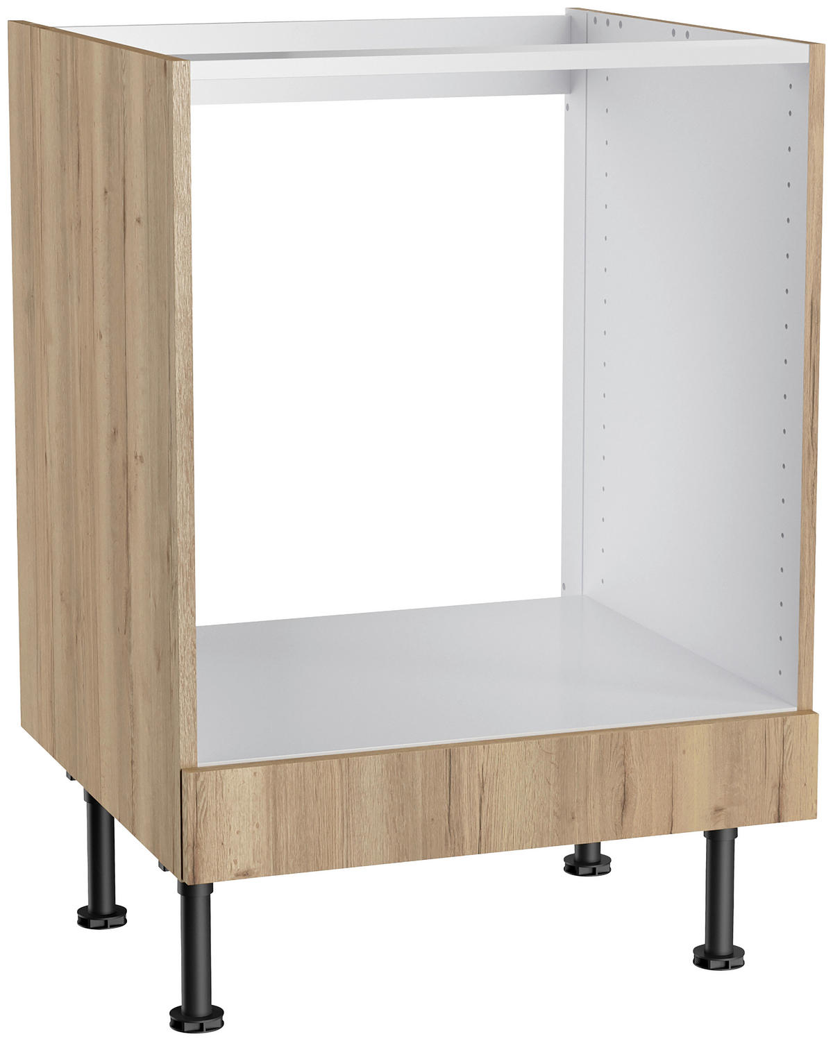 KÜCHENLEERBLOCK 270 cm   in Eichefarben  - Edelstahlfarben/Eichefarben, Basics, Holzwerkstoff/Metall (270cm) - Optifit