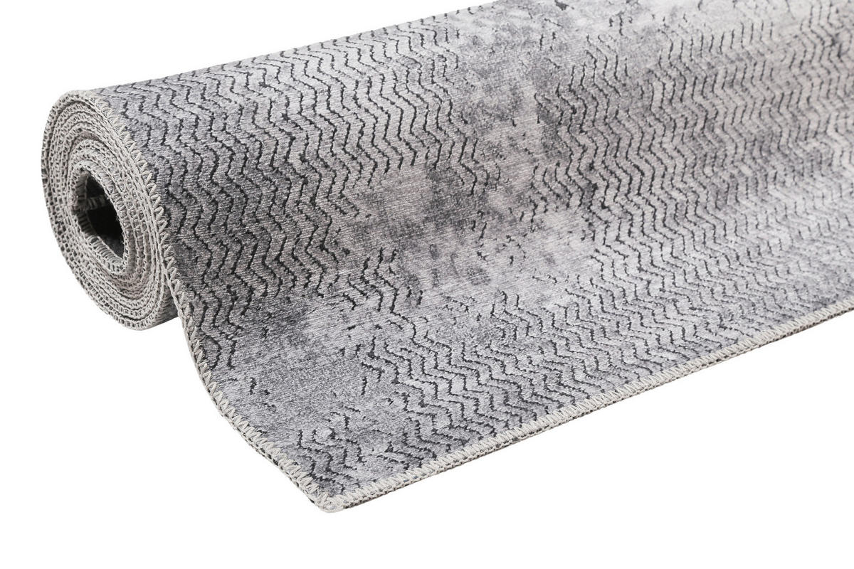 WEBTEPPICH 120/170 cm Radiate Grau  - Grau, Design, Textil (120/170cm) - WECON HOME