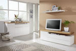 SIDEBOARD teilmassiv Weiß, Eichefarben  - Eichefarben/Weiß, Design, Holz/Holzwerkstoff (170/92/43cm) - Novel