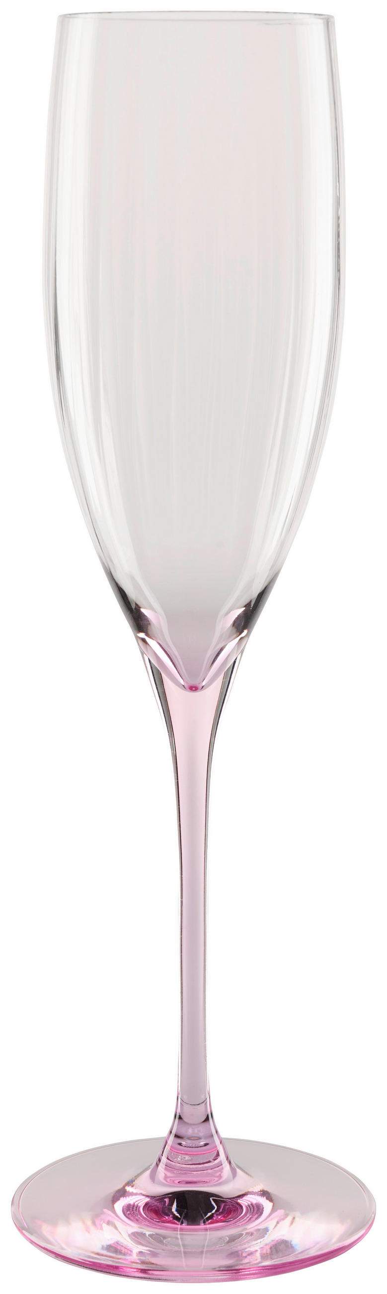 POHÁR NA SEKT - svetloružová, Trend, sklo (250ml) - Leonardo