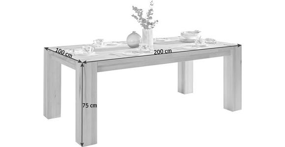 ESSTISCH Kernbuche rechteckig   - Kernbuche, Natur, Holz (200/100/75cm) - Carryhome