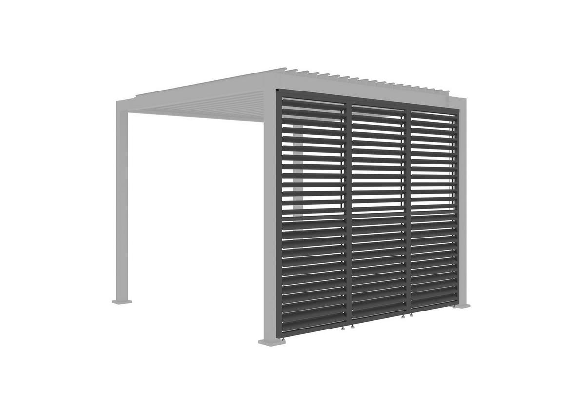 PERGOLA-SEITENTEIL 92,5/234/4 cm   - Anthrazit, Basics, Metall (92,5/234/4cm) - Gardenson