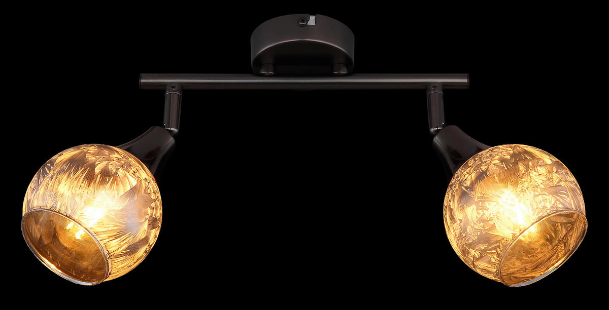 STRAHLER 25/9,8/19 cm   - Schwarzchrom/Grau, Basics, Glas/Metall (25/9,8/19cm) - Globo