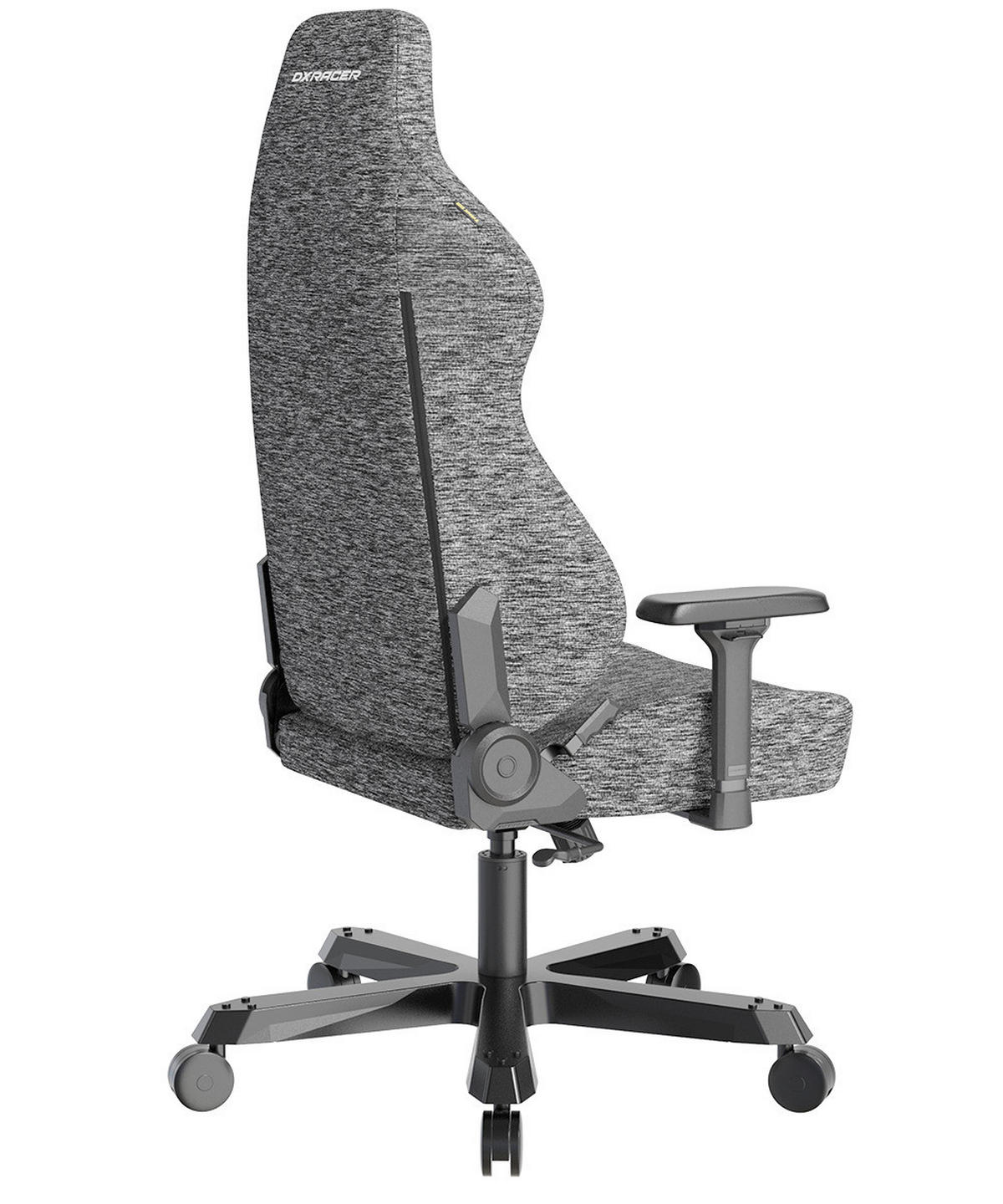 GAMINGSTUHL Grau Metall, Textil   - Schwarz/Grau, KONVENTIONELL, Textil/Metall (80/138,5-148/60cm) - Dxracer