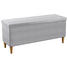 BETTBANK - Eichefarben/Hellgrau, Design, Holz/Textil (151/59/39cm) - Linea Natura BETTBANK - Eichefarben/Hellgrau, Design, Holz/Textil (151/59/39cm) - Linea Natura